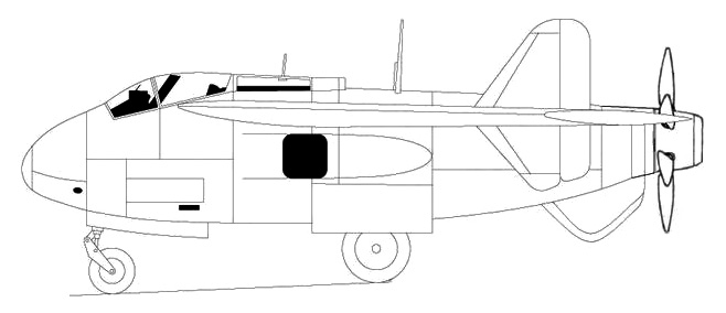 Проект истребителя Junkers EF 128. Германия