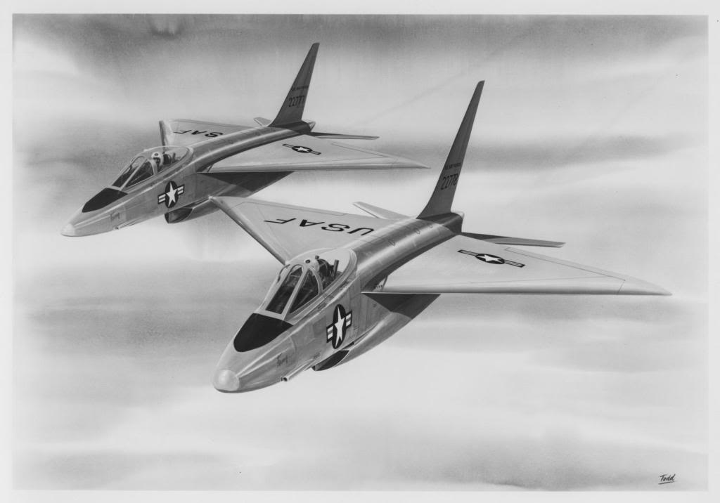 Проект истребителя-бомбардировщика Northrop N-102 Fang. США