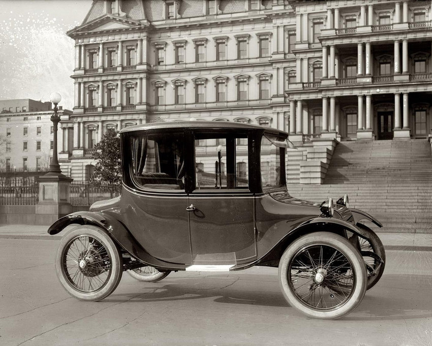Автомобиль с электрическим двигателем 100 лет назад. Зумм-зумм вместо брум-брум