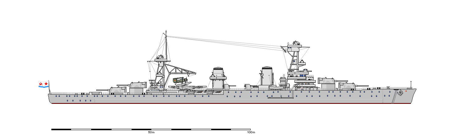 Первые советские тяжелые крейсера (окончательный вариант).