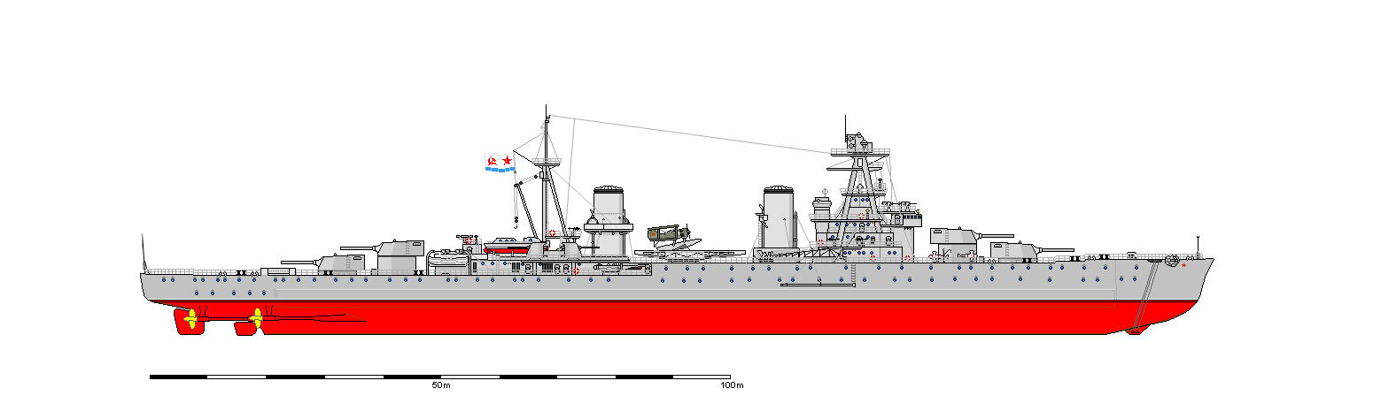 Первые советские тяжелые крейсера (окончательный вариант).