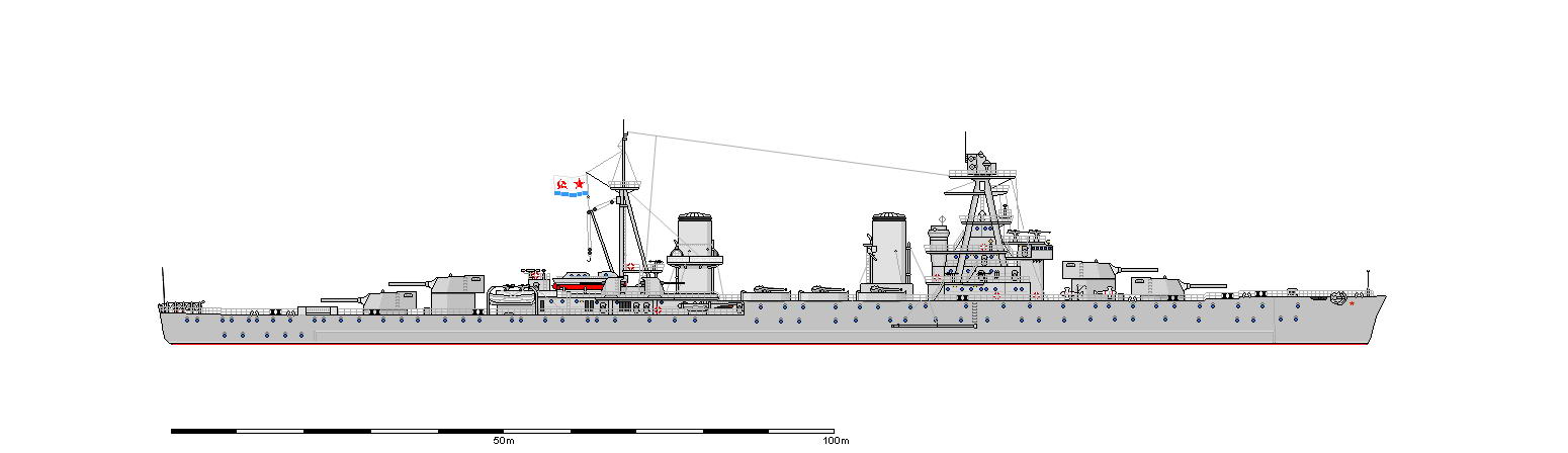 Первые советские тяжелые крейсера (окончательный вариант).