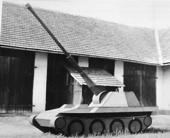 Опытная САУ Krupp-Steyr Waffentrager 8.8cm KwK 43 L/71. Германия