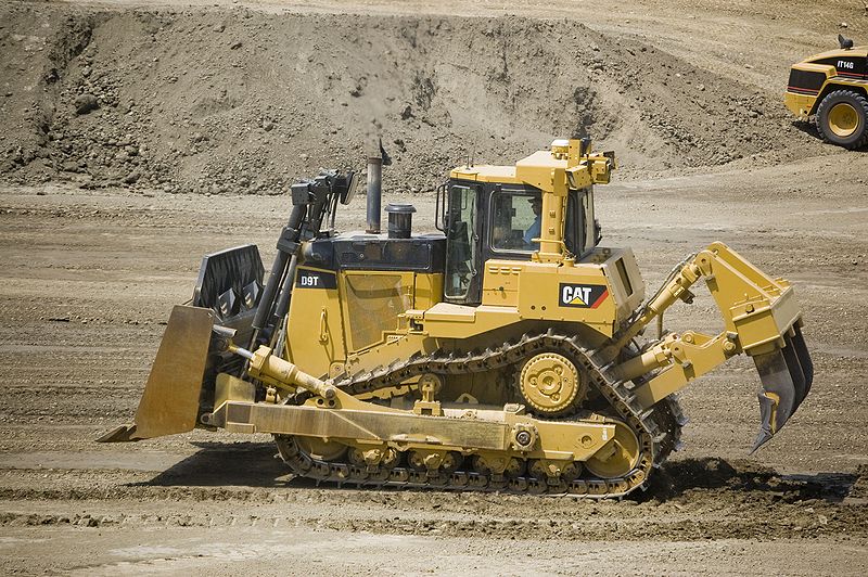 Плюшевый медведик ЦАХАЛа - бульдозер Caterpillar D9R