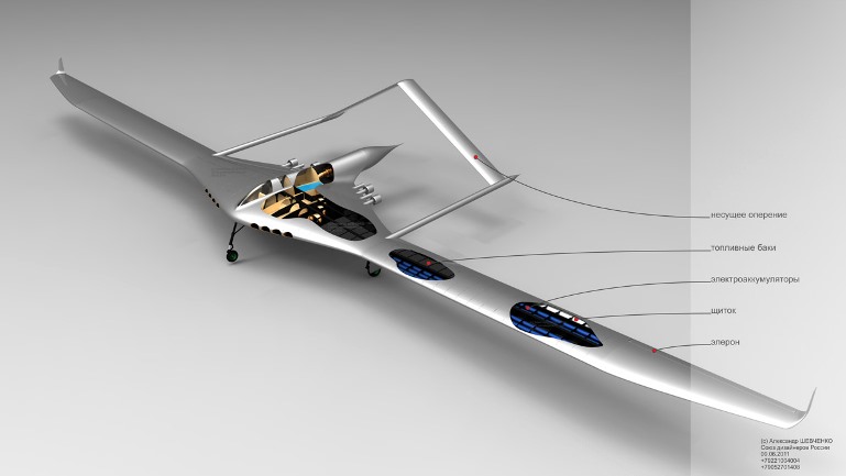 Проект самолета для кругосветного перелета OLYMPIC (Олимпик). Россия
