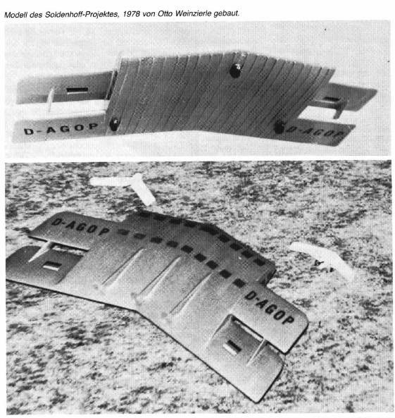 Проект самолета Lastraumflügler  Александра Зольденхоффа (Soldenhoff). Германия