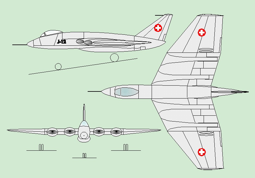 Швейцарский эксперементальный истребитель-бомбардировщик N-20 "Арбалет"