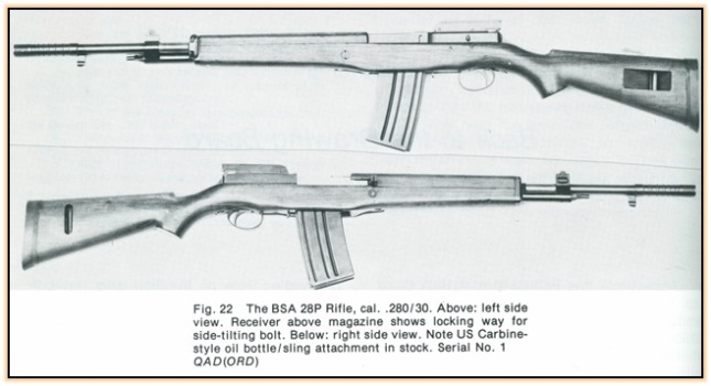 Опытная автоматическая винтовка BSA 28P (Великобритания. 1949-1950 год)