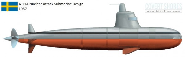 Нереализованные амбиции: Проект шведской атомной подводной лодки A-11