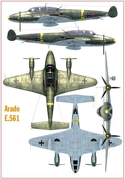 Проект тяжелого истребителя Arado Ar E.561. Германия