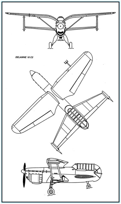 Опытный истребитель Arsenal-Delanne 10C2. Франция