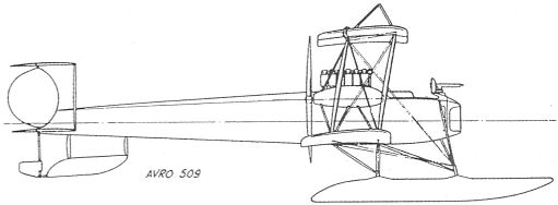 Опытный гидросамолет Avro Type 509. Великобритания