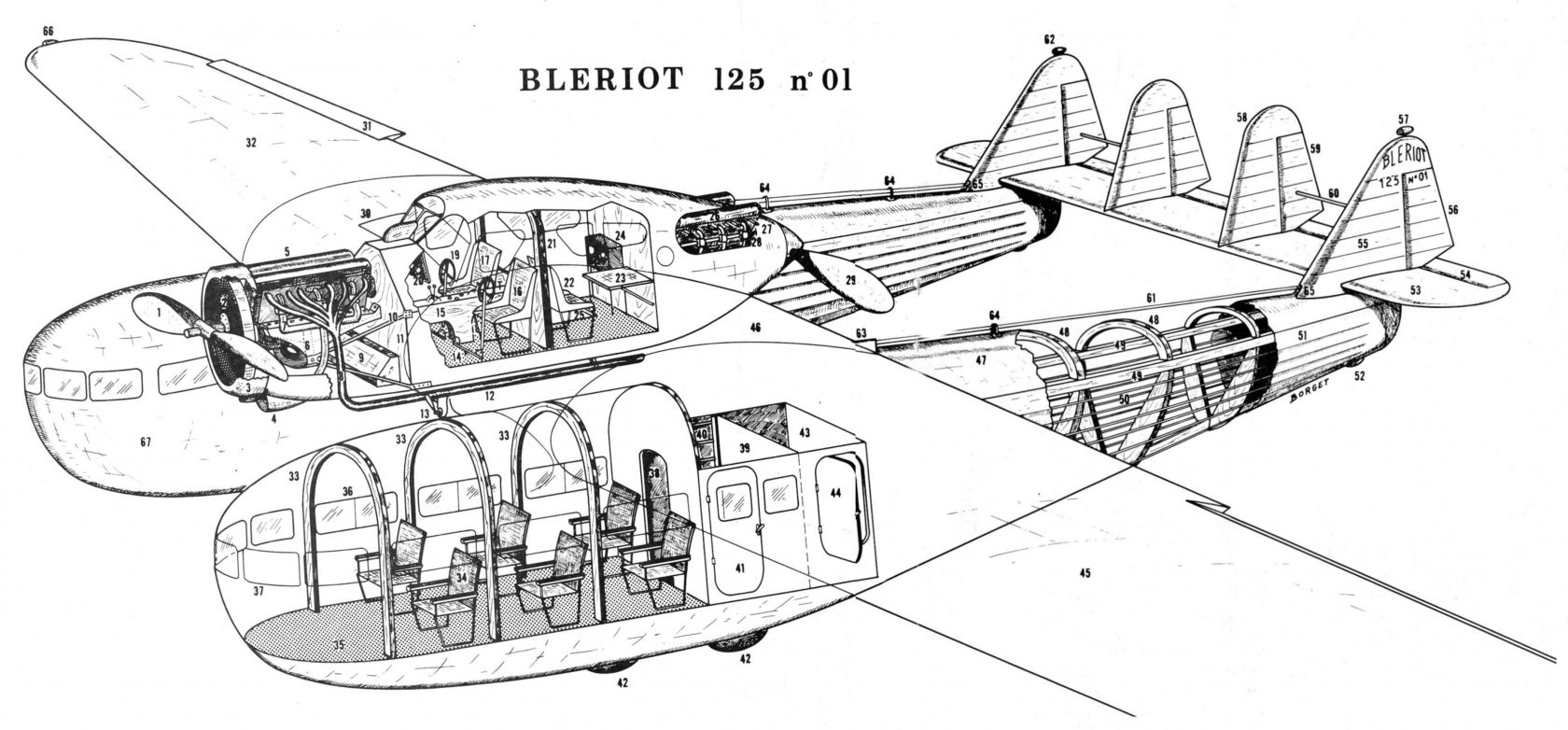 Пассажирский самолет Bleriot 125. Часть 2