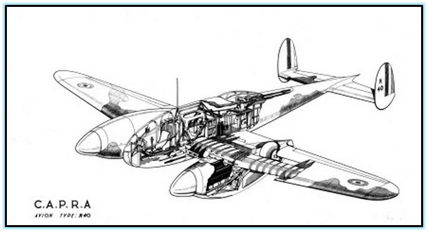 Проект тяжёлого истребителя CAPRA R.40. Франция