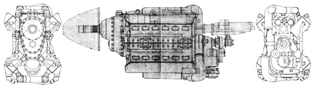 Авиационные двигатели жидкостного охлаждения FIAT A.38, A.40 и A.44