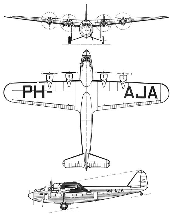 Пассажирские и военно-транспортные самолеты Fokker F.22/F.36. Нидерланды