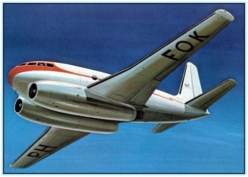 Проект пассажирского самолёта Fokker F26 Phantom. Нидерланды