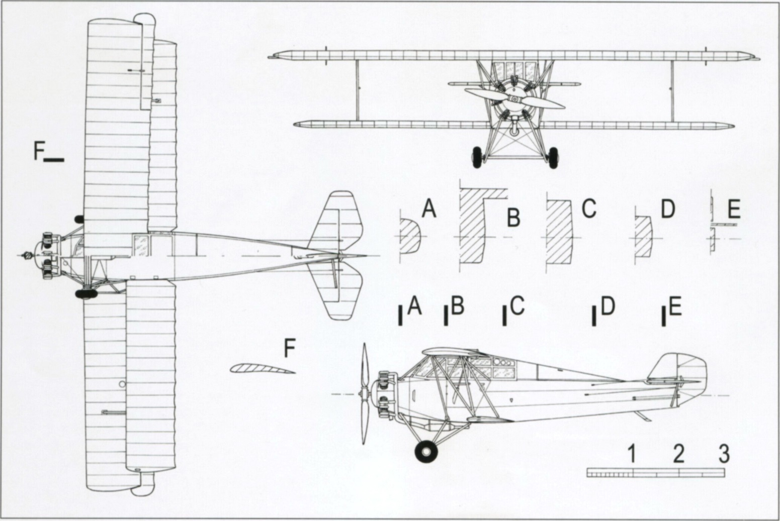 Чертеж фоккер д 21