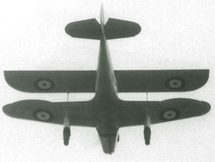 Экспериментальный самолет Hillson Bi-mono. Великобритания