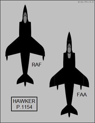 Проект истребителя-бомбардировщика Hawker Siddeley P.1154. Великобритания Часть 1