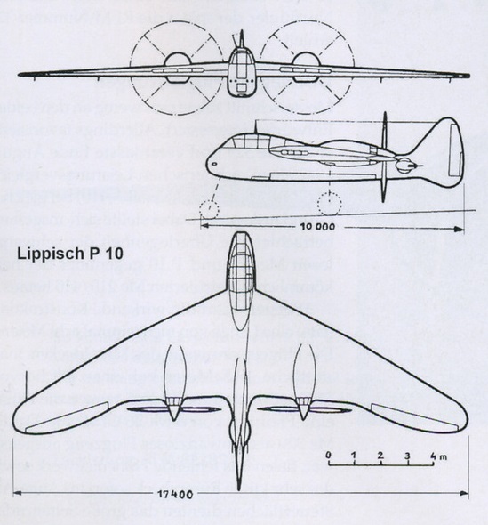 Проект тяжелого истребителя Lippisch Р 10