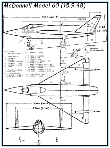 Проект палубного перехватчика McDonnell Model 60. США