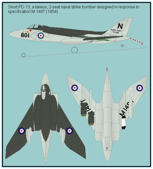 Проект палубного штурмовика Short PD.13. Великобритания