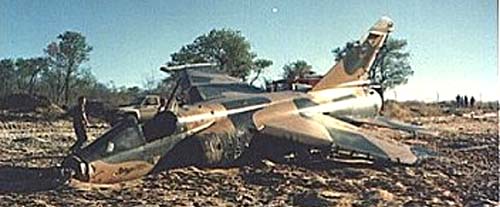 Южноафриканский Mirage F-1 AZ, сбитый кубинским МиГ-23МЛ