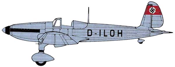 Опытный истребитель Arado Ar 80. Германия