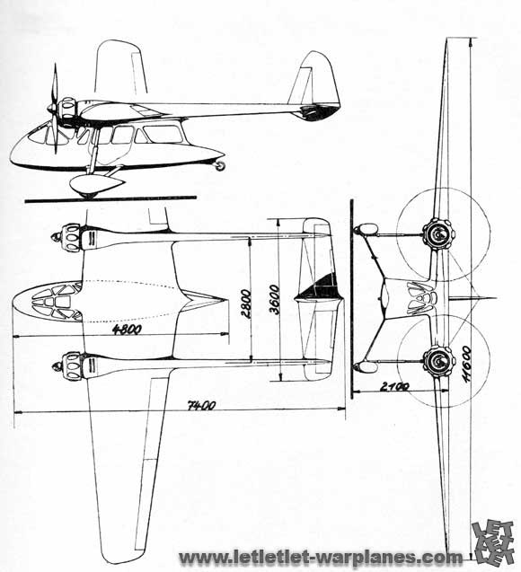 Aeroput MMS-3. Самолет в стиле "модерн"