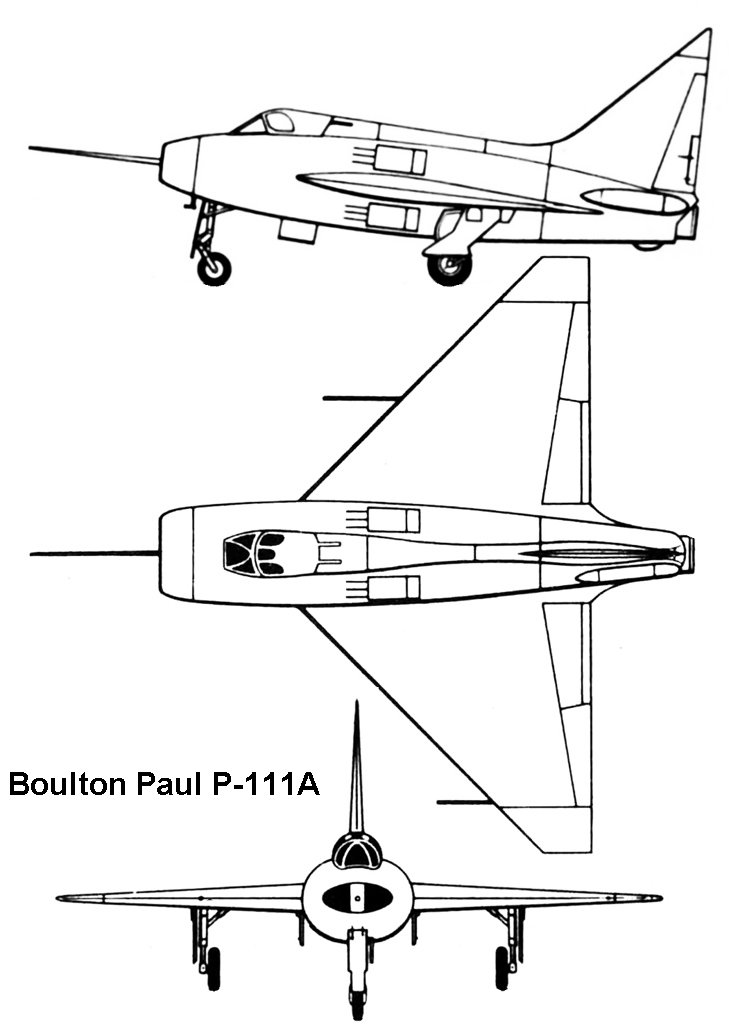 Экспериментальные самолеты Boulton Paul P.111 и P.120. Великобритания