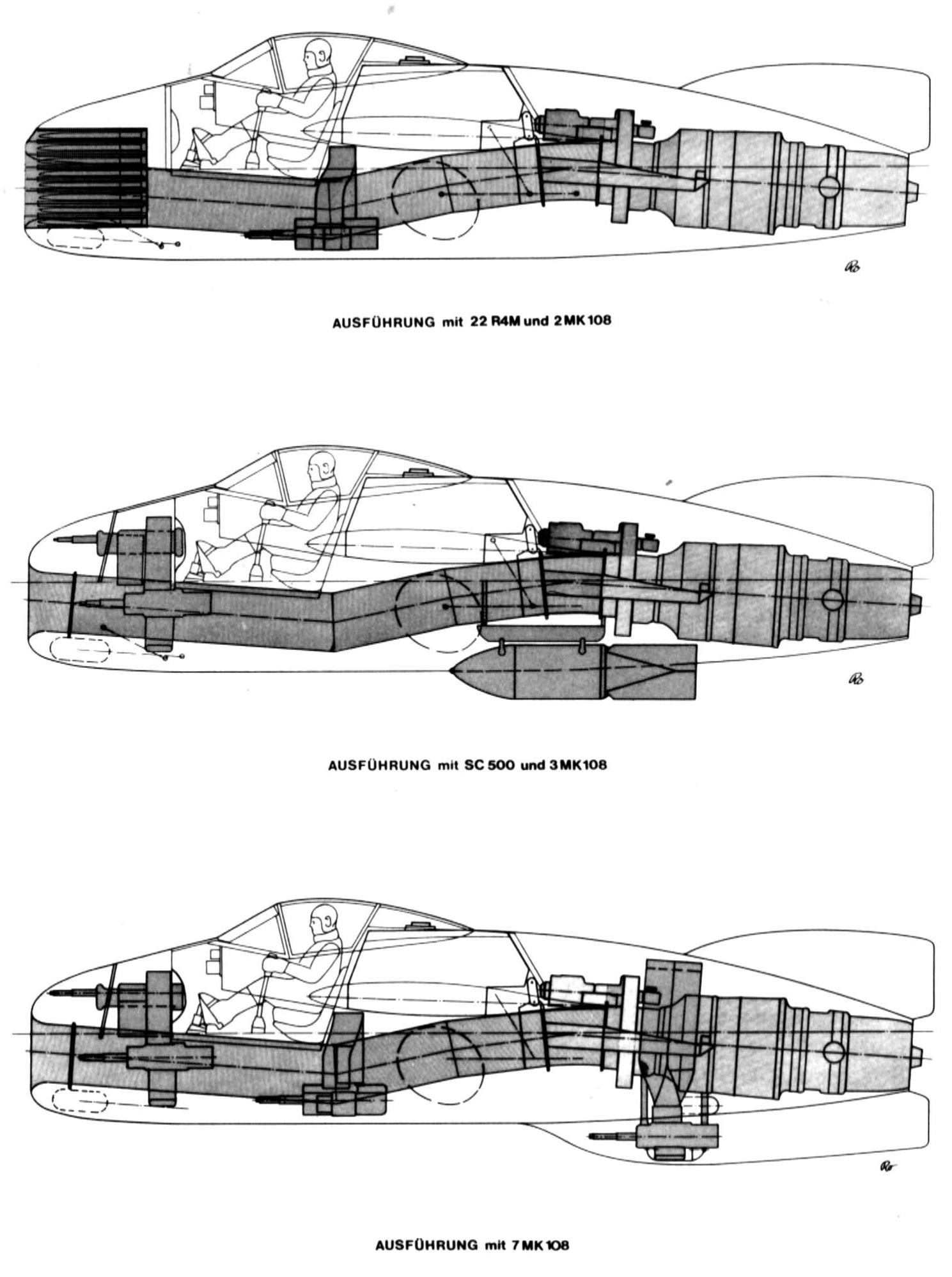 Проект истребителя Blohm und Voss BV P 212. Германия