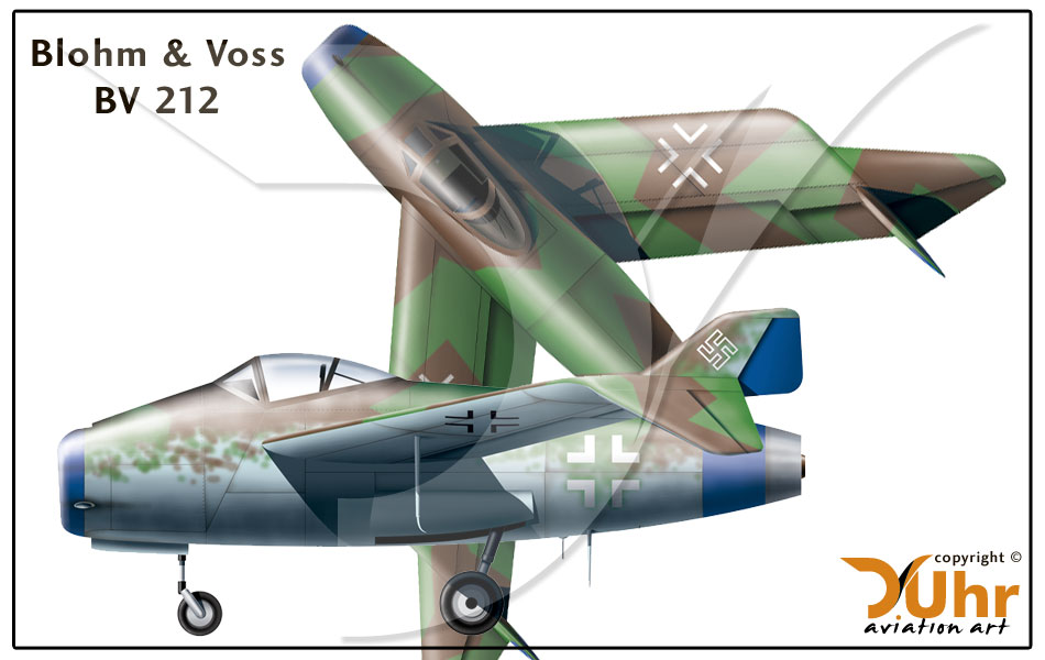 Проект истребителя Blohm und Voss BV P 212. Германия