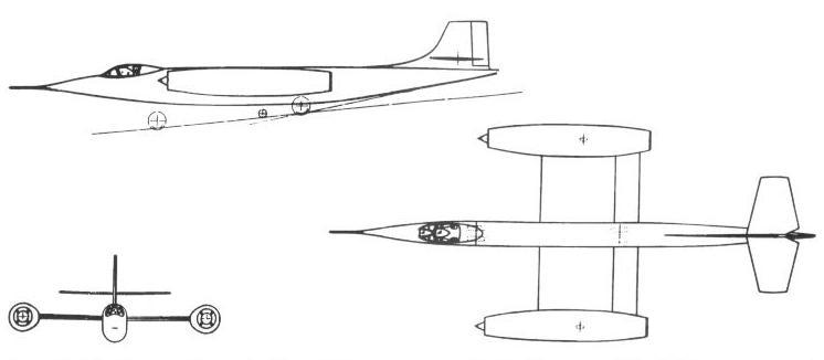 Высокоскоростные исследовательские самолеты 1952-62 годов. Проект экспериментального самолета Boulton-Paul P.128