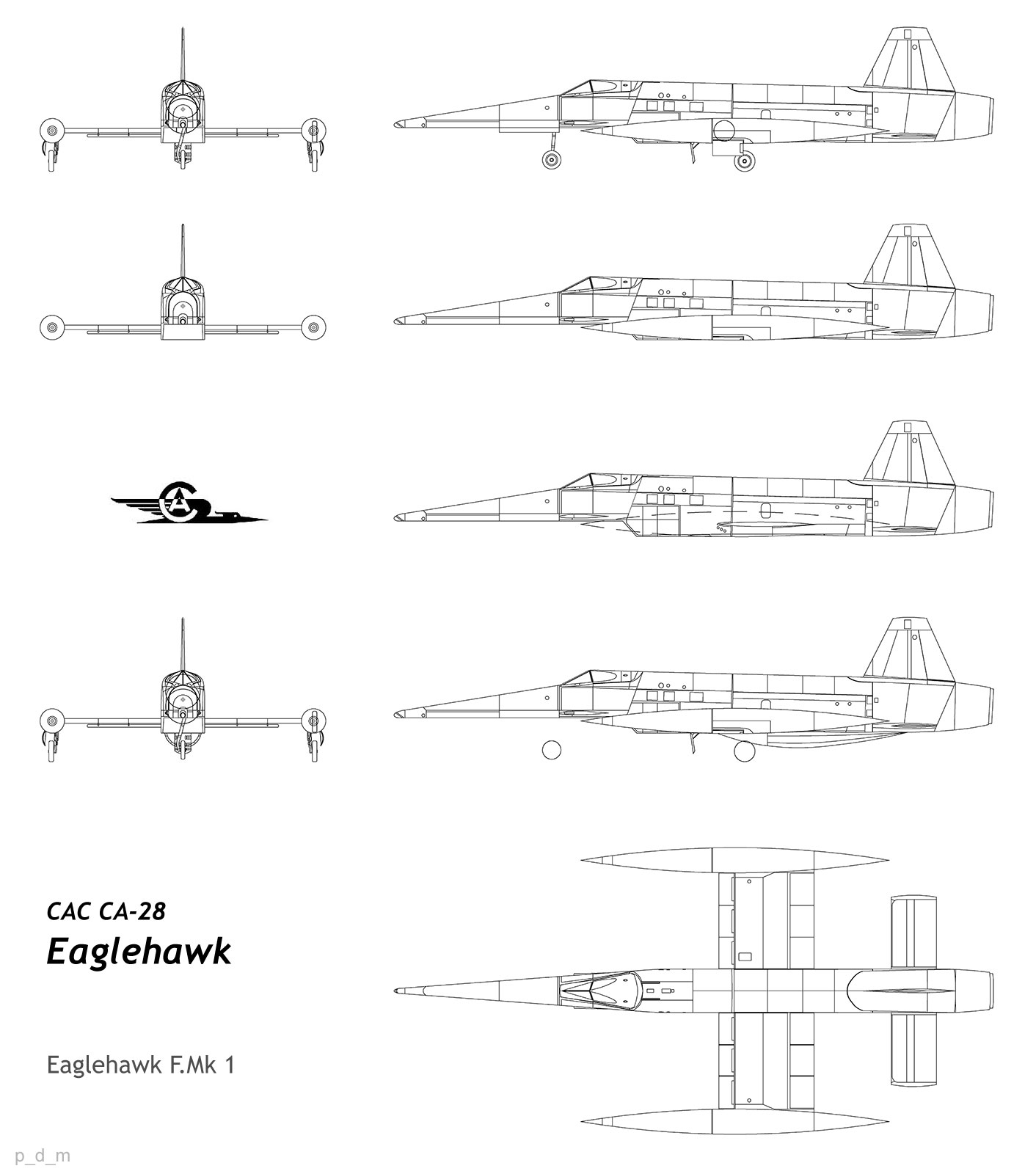 Проект истребителя CAC CA-28 Eaglehawk. Австралия. Часть 2