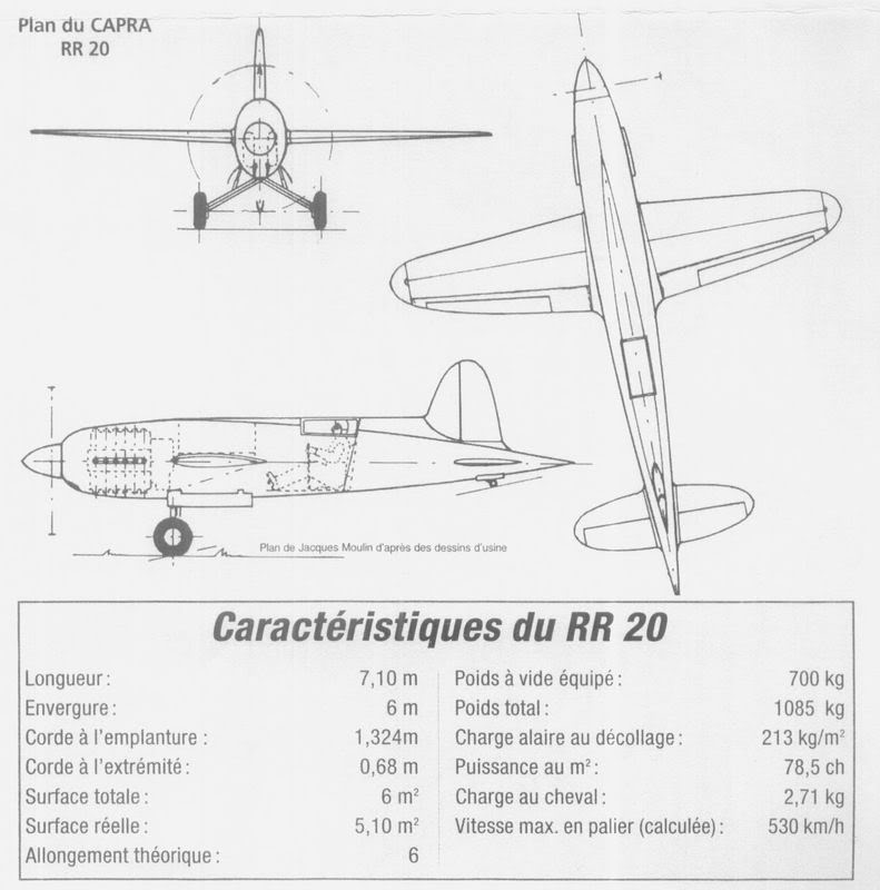 Гоночный самолет CAPRA R.R. type 20. Франция