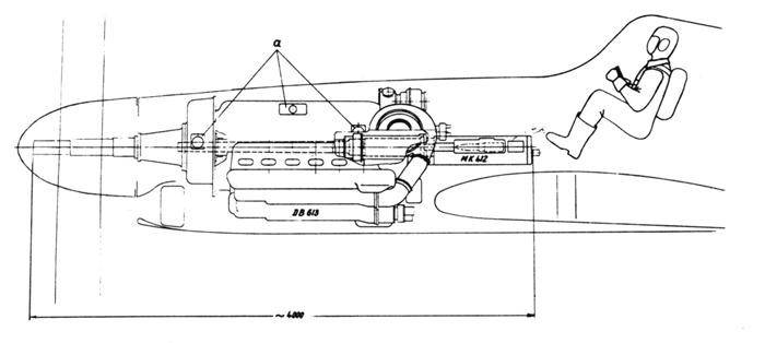 Спаренные авиационные двигатели DB-606, DB-610, DB613. Германия