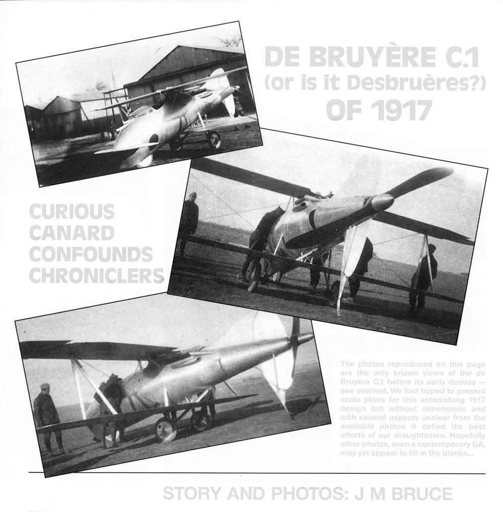 Опытный истребитель De Bruyére C 1. Франция