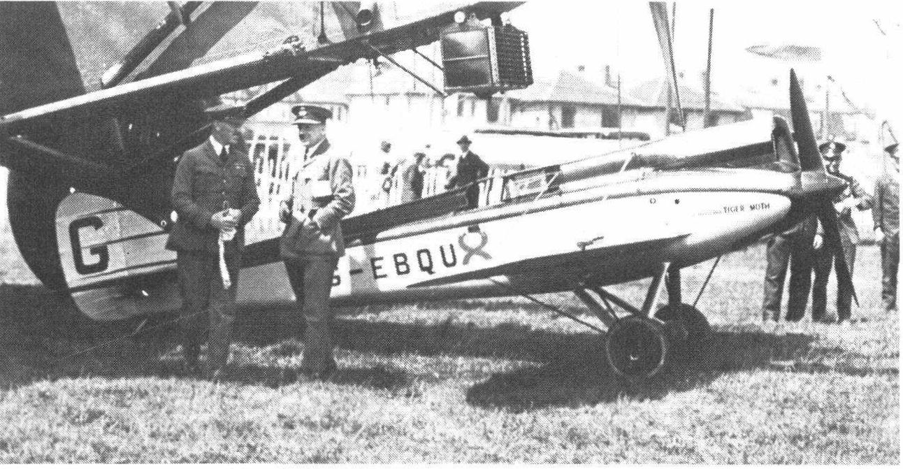 Гоночный самолет de Havilland D.H.71 Tiger Moth. Великобритания