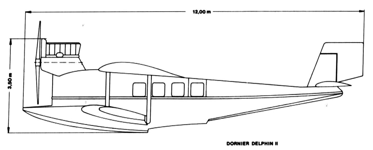 Летающая лодка Dornier Delphin. Германия