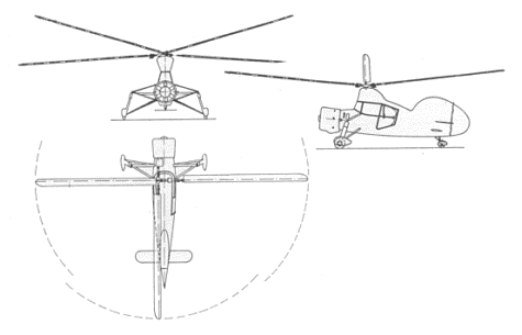 Опытный вертолет Flettner Fl 265. Германия