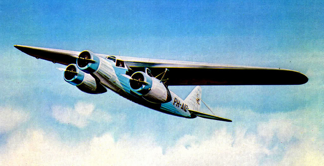 Пассажирский самолет Fokker F.XX Zilvermeeuw. Нидерланды