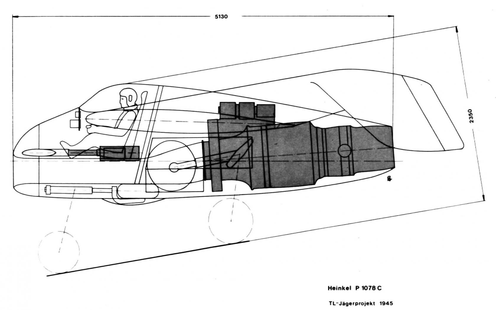 схемы Heinkel He P1078C