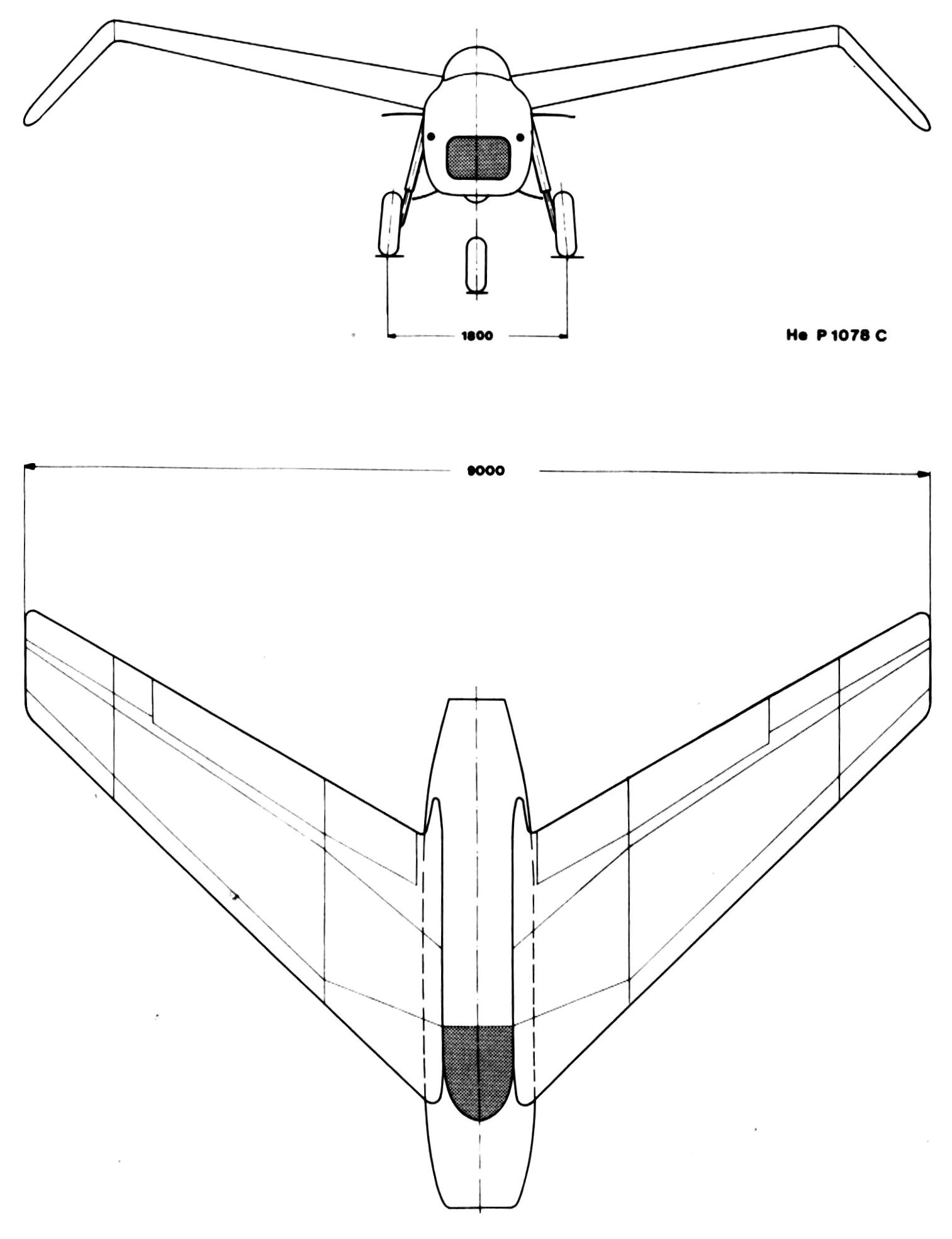 схемы Heinkel He P1078C