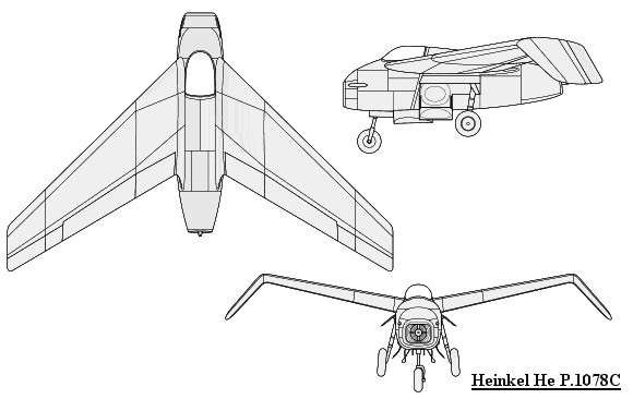 схемы Heinkel He P1078C