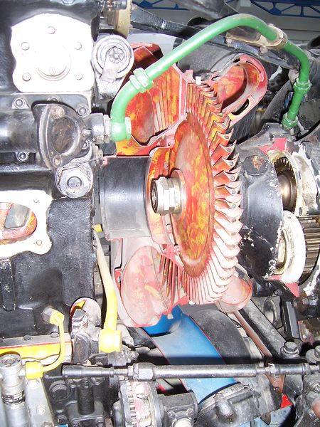 Двигатель Jumo-207 в Техническом музее «Hugo Junkers» в городе Dessau.