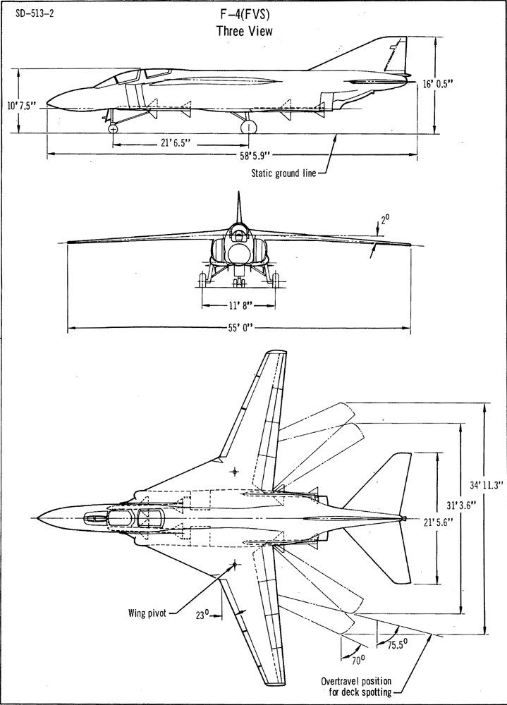 Проект истребителя-бомбардировщика McDonnell F-4 (FV)S. США