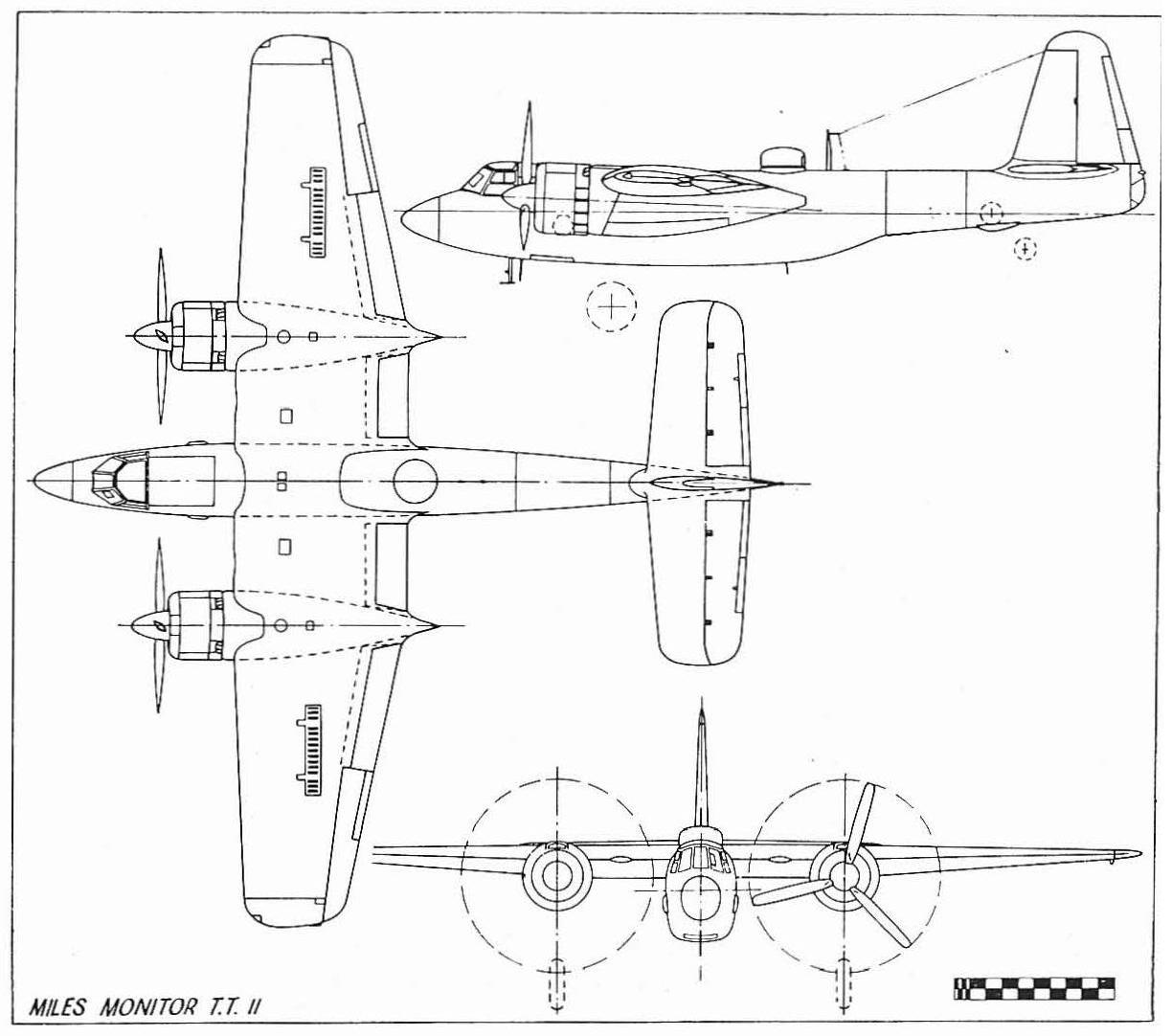 Cамолет-буксировщик Miles M.33 Monitor. Великобритания