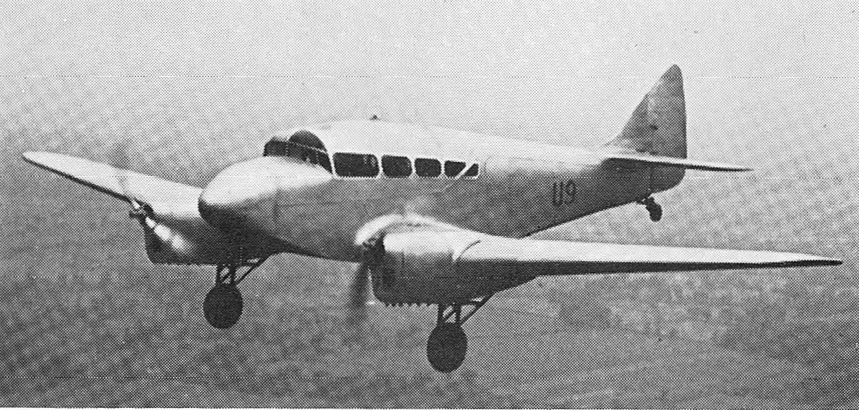 Опытный легкий пассажирский самолет Miles M.8 Peregrine. Великобритания