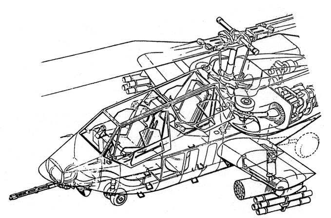 Опытный ударный вертолет Bell Model 409 YAH-63. США